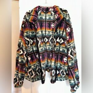 SHEIN Multicolor Geometric Jacket